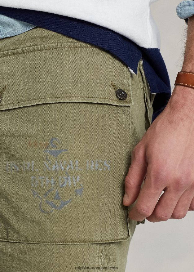 Ralph Lauren miehet lasti lyhyt 0Z24ZR1391 väsymyksen vihreä