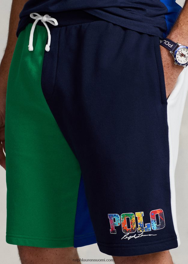 Ralph Lauren miehet logo värillinen fleece lyhyt 0Z24ZR1660 Cruise Navy Multi