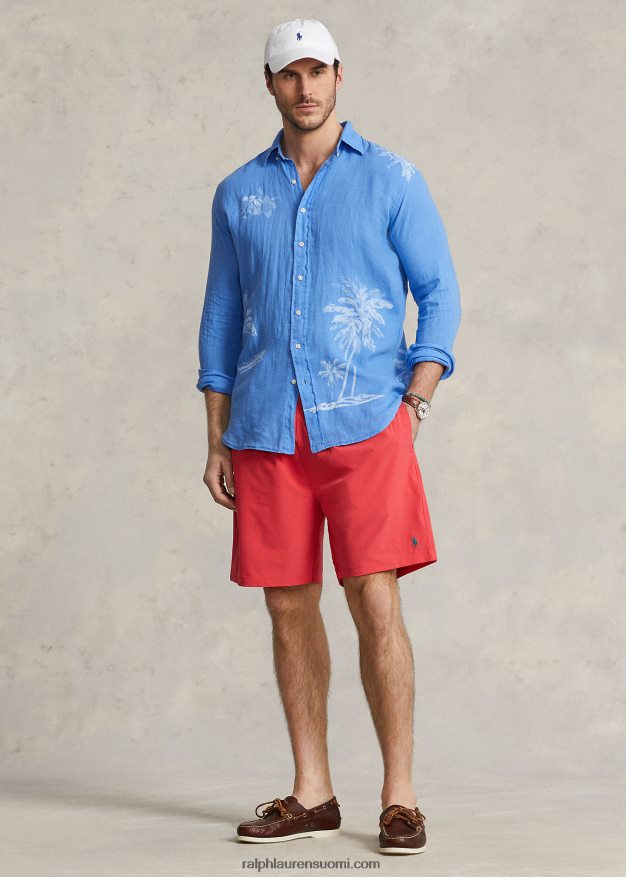 Ralph Lauren miehet matkustajan uimahousu 0Z24ZR1486 punainen riutta