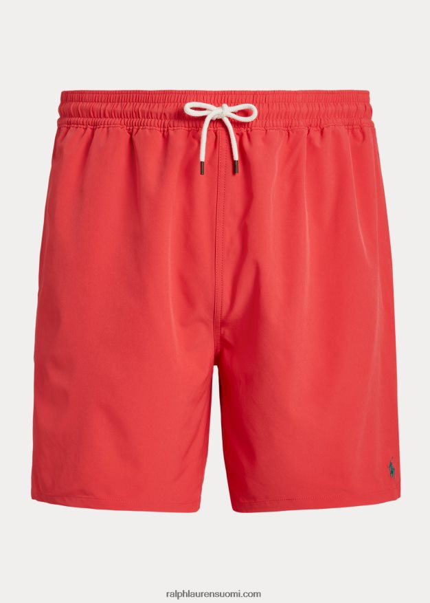 Ralph Lauren miehet matkustajan uimahousu 0Z24ZR1486 punainen riutta