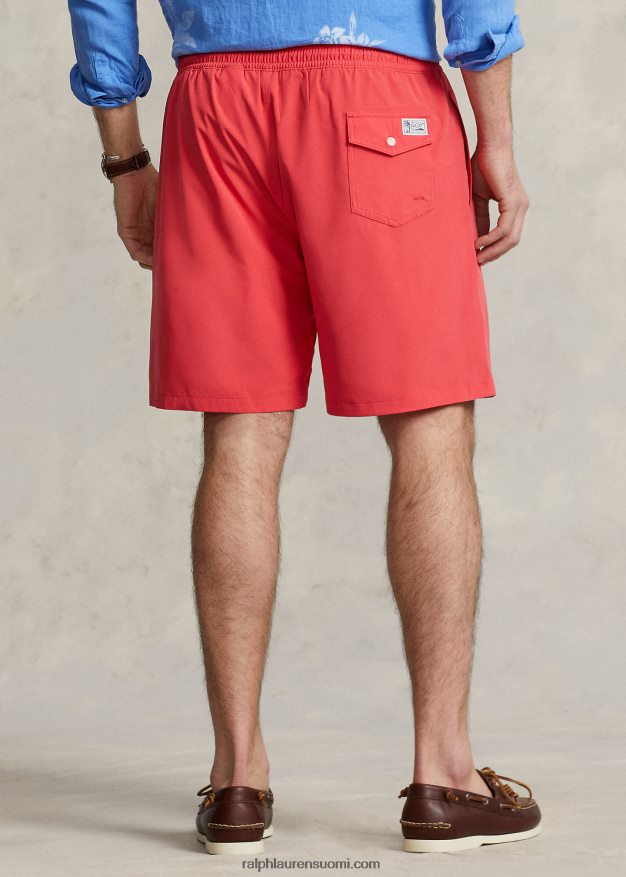 Ralph Lauren miehet matkustajan uimahousu 0Z24ZR1486 punainen riutta