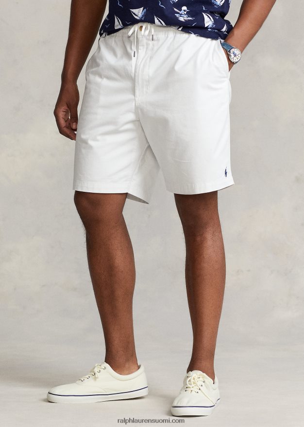 Ralph Lauren miehet polo prepster stretch chino short 0Z24ZR1455 kannenpesuaine valkoinen