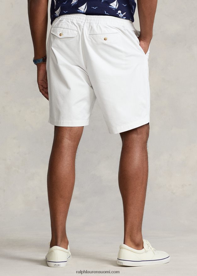 Ralph Lauren miehet polo prepster stretch chino short 0Z24ZR1455 kannenpesuaine valkoinen
