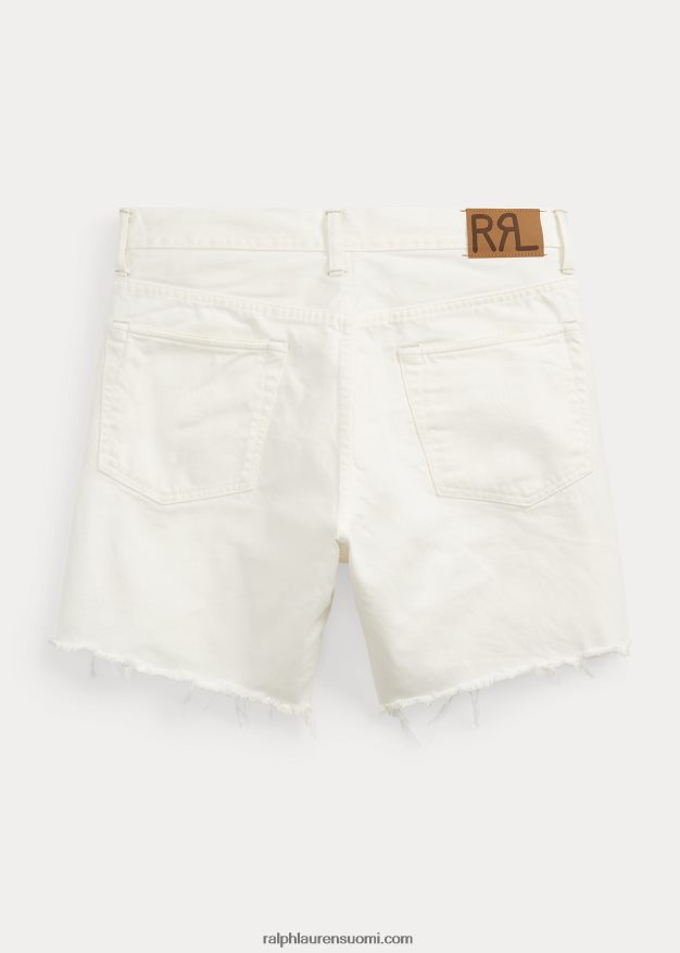Ralph Lauren miehet vintage cutoff denim short 0Z24ZR1761 whitestone pesu
