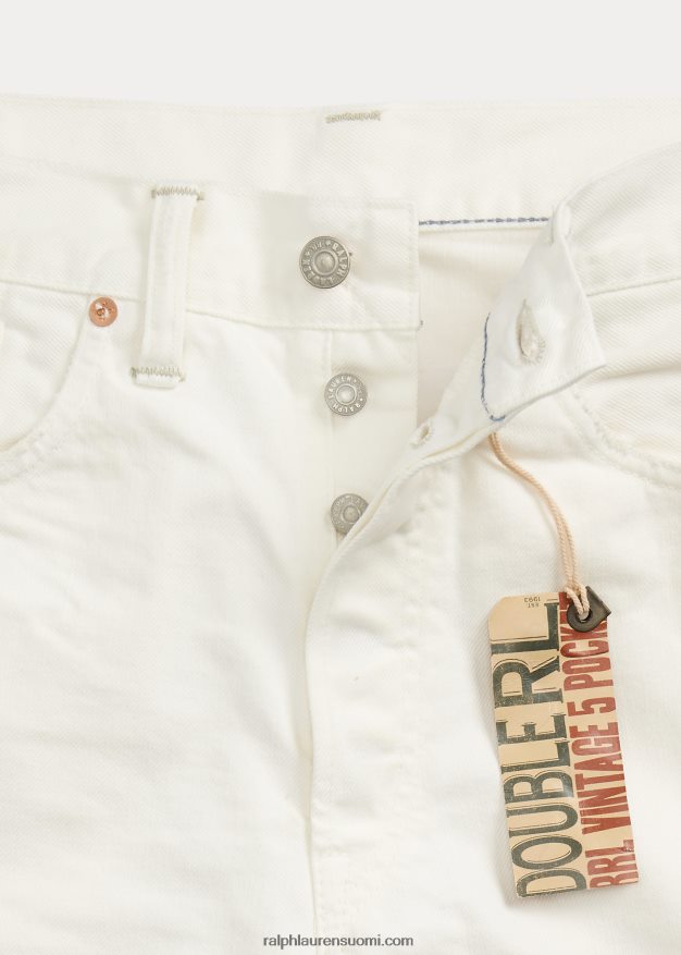Ralph Lauren miehet vintage cutoff denim short 0Z24ZR1761 whitestone pesu