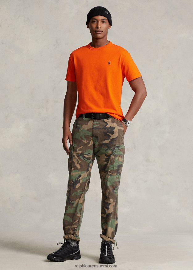 Ralph Lauren miehet Classic fit heavyweight jersey t-paita 0Z24ZR234 purjehtiva oranssi