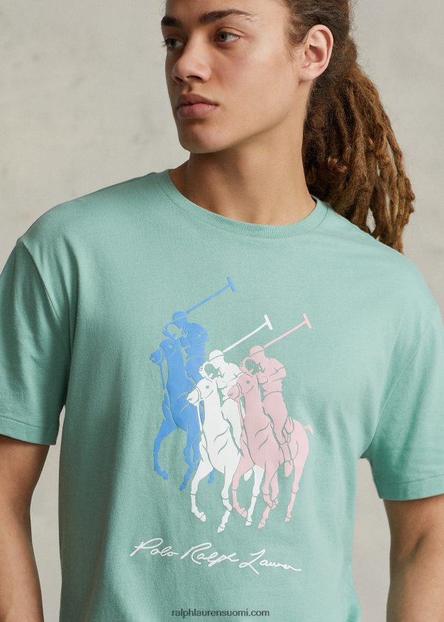 Ralph Lauren miehet Classic fit iso poni jersey t-paita 0Z24ZR349 essexin vihreä