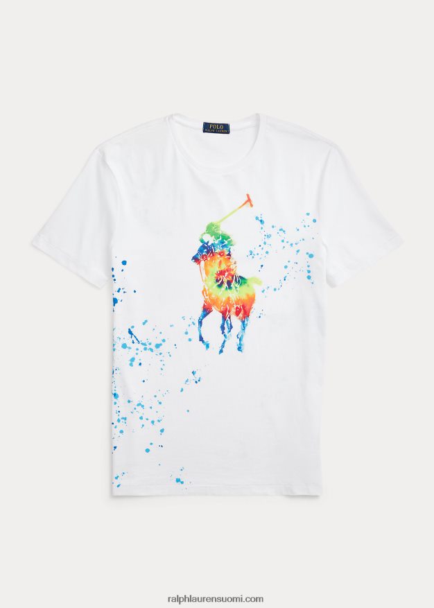 Ralph Lauren miehet Classic fit iso poni jersey t-paita 0Z24ZR885 valkoinen