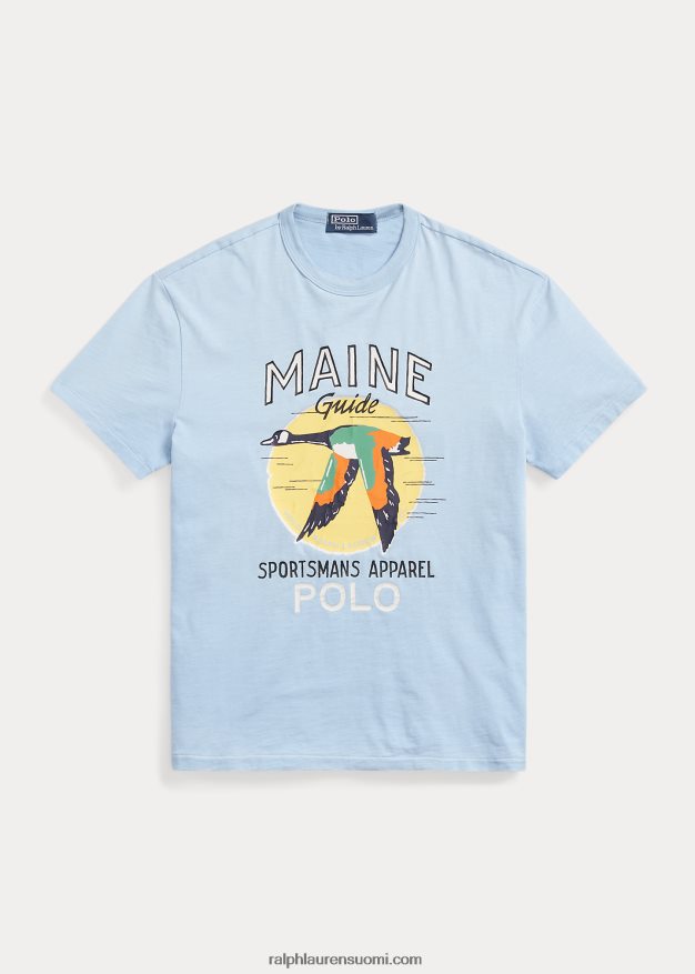 Ralph Lauren miehet Klassisen istuvuuden graafinen t-paita 0Z24ZR221 carolinan sininen