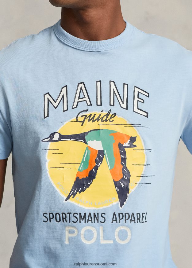 Ralph Lauren miehet Klassisen istuvuuden graafinen t-paita 0Z24ZR221 carolinan sininen