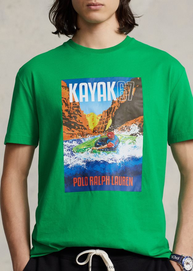 Ralph Lauren miehet Klassisen istuvuuden graafinen t-paita 0Z24ZR807 varsi