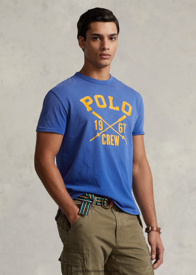 Ralph Lauren miehet Klassisen istuvuuden logoinen t-paita 0Z24ZR216 loistava safiiri