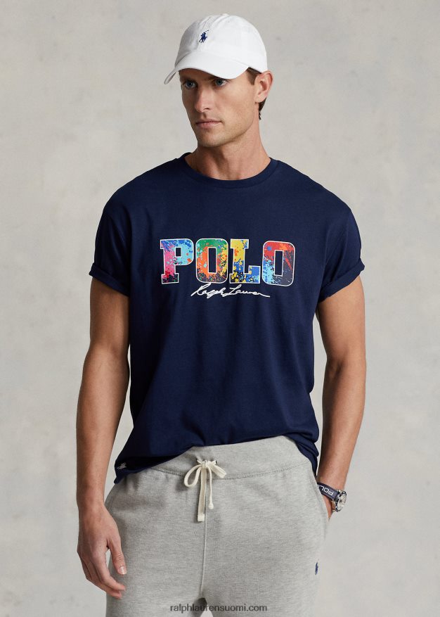 Ralph Lauren miehet Klassisen istuvuuden logoinen t-paita 0Z24ZR387 risteilylaivasto