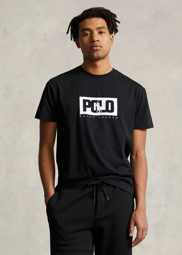 Ralph Lauren miehet Klassisen istuvuuden logoinen t-paita 0Z24ZR501 musta