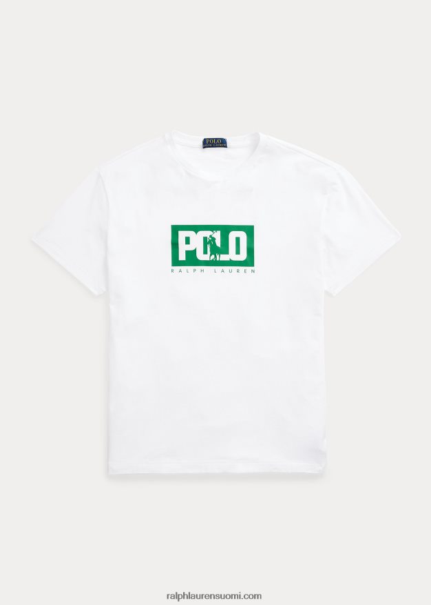 Ralph Lauren miehet Klassisen istuvuuden logoinen t-paita 0Z24ZR502 valkoinen