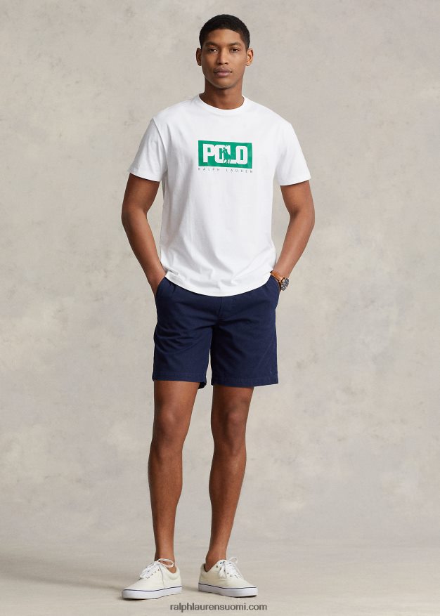 Ralph Lauren miehet Klassisen istuvuuden logoinen t-paita 0Z24ZR502 valkoinen