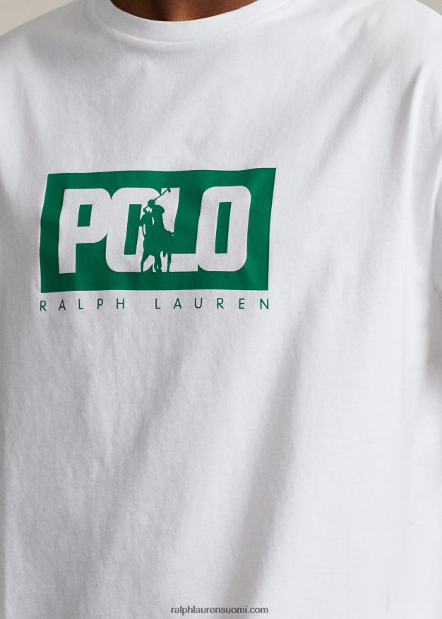 Ralph Lauren miehet Klassisen istuvuuden logoinen t-paita 0Z24ZR502 valkoinen