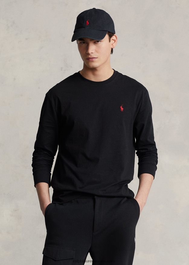 Ralph Lauren miehet Klassisen istuvuuden logoinen t-paita 0Z24ZR865 musta