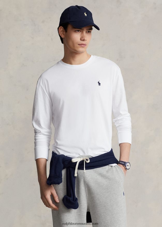 Ralph Lauren miehet Klassisen istuvuuden logoinen t-paita 0Z24ZR866 valkoinen