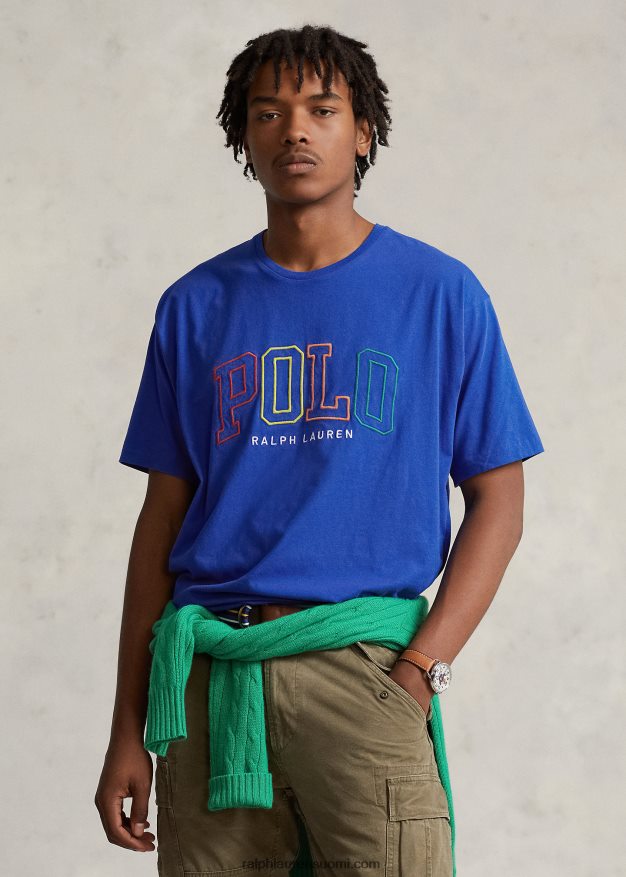 Ralph Lauren miehet big fit logo-t-paita 0Z24ZR659 safiiri tähti