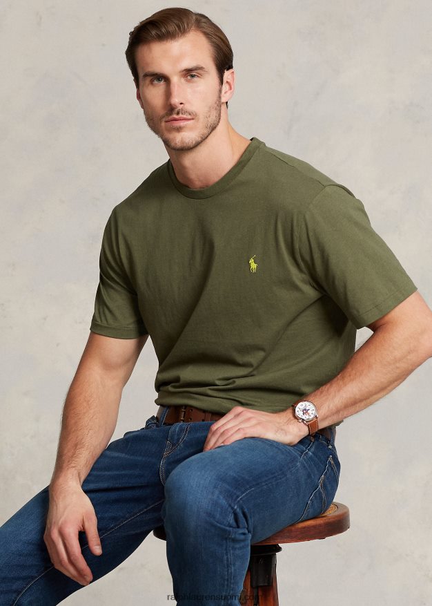 Ralph Lauren miehet jersey crewneck t-paita 0Z24ZR8711 tumma salvia