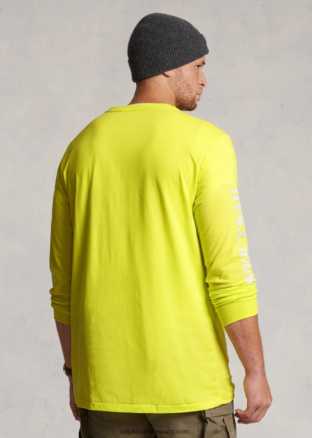 Ralph Lauren miehet jersey-graafinen t-paita 0Z24ZR1400 laser keltainen