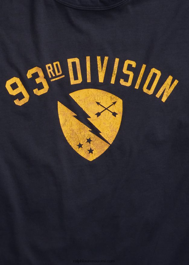 Ralph Lauren miehet jersey-graafinen t-paita 0Z24ZR1789 vintage laivasto