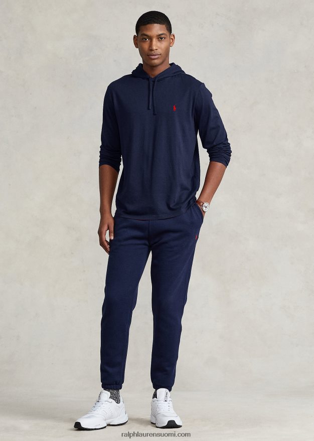 Ralph Lauren miehet jersey-hupullinen t-paita 0Z24ZR304 muste