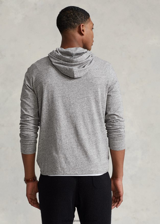 Ralph Lauren miehet jersey-hupullinen t-paita 0Z24ZR306 tumma vintage kanerva