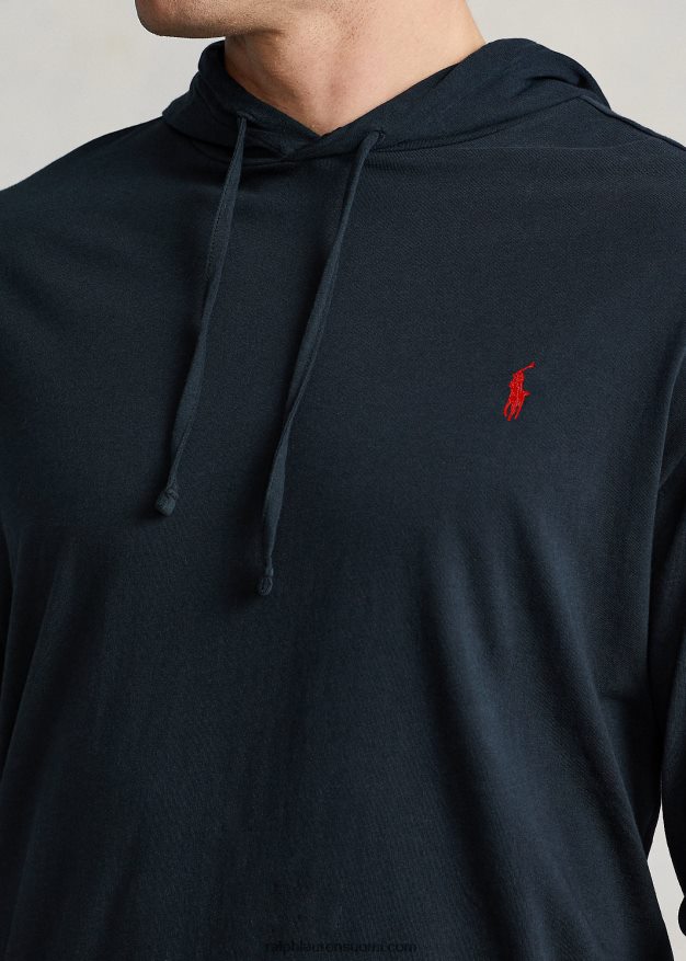 Ralph Lauren miehet jersey-hupullinen t-paita 0Z24ZR8397 musta