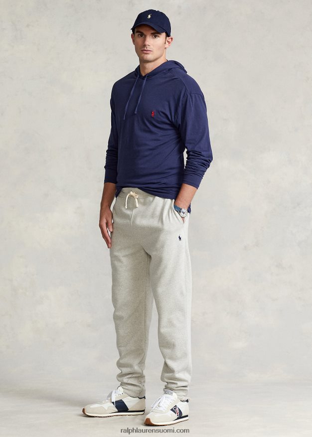 Ralph Lauren miehet jersey-hupullinen t-paita 0Z24ZR8399 muste