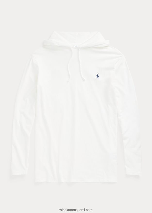 Ralph Lauren miehet jersey-hupullinen t-paita 0Z24ZR8400 valkoinen