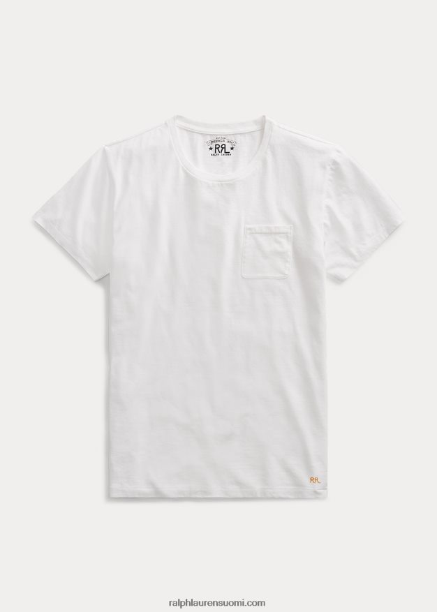 Ralph Lauren miehet jersey tasku t-paita 0Z24ZR1694 valkoinen
