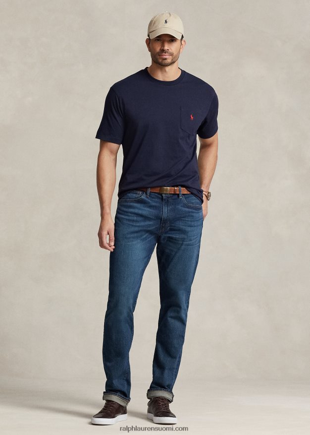 Ralph Lauren miehet jersey tasku t-paita 0Z24ZR1853 uutta mustetta