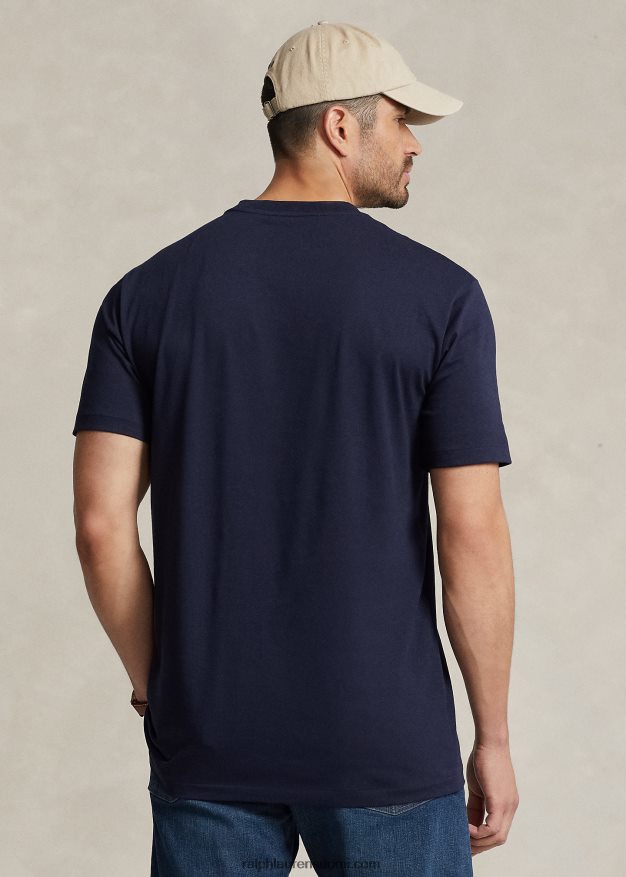 Ralph Lauren miehet jersey tasku t-paita 0Z24ZR1853 uutta mustetta