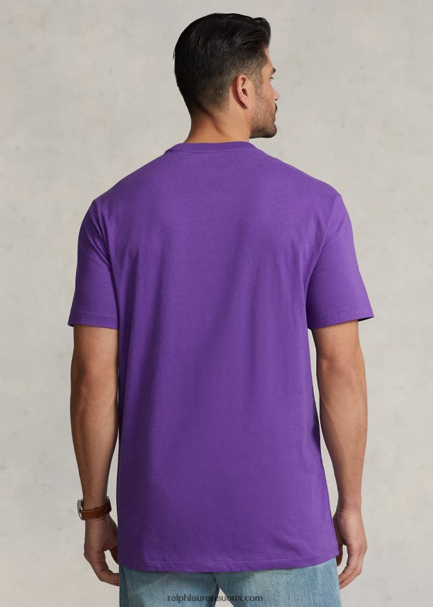 Ralph Lauren miehet jersey tasku t-paita 0Z24ZR1856 solmio violetti