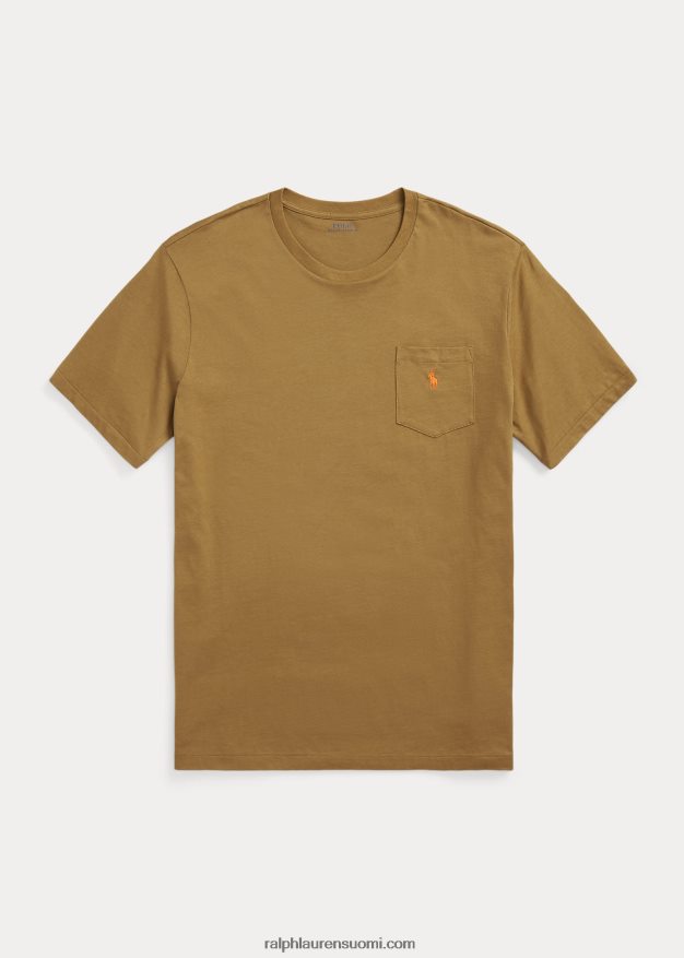 Ralph Lauren miehet jersey tasku t-paita 0Z24ZR1857 sandsurf