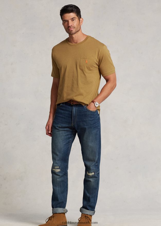 Ralph Lauren miehet jersey tasku t-paita 0Z24ZR1857 sandsurf