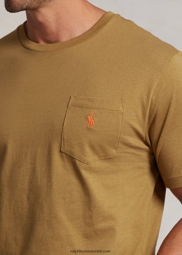 Ralph Lauren miehet jersey tasku t-paita 0Z24ZR1857 sandsurf