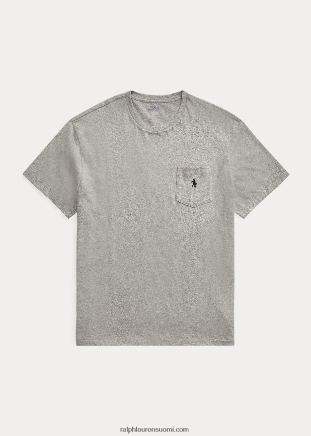 Ralph Lauren miehet jersey-taskuinen t-paita, joka sopii kaikkiin 0Z24ZR250 tumma vintage kanerva