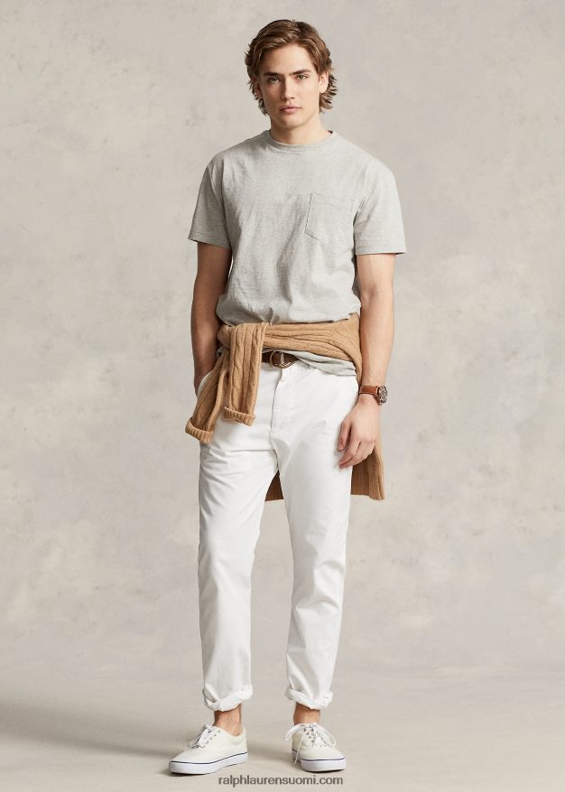 Ralph Lauren miehet klassinen istuva jersey-taskut-paita 0Z24ZR943 parvi kanerva