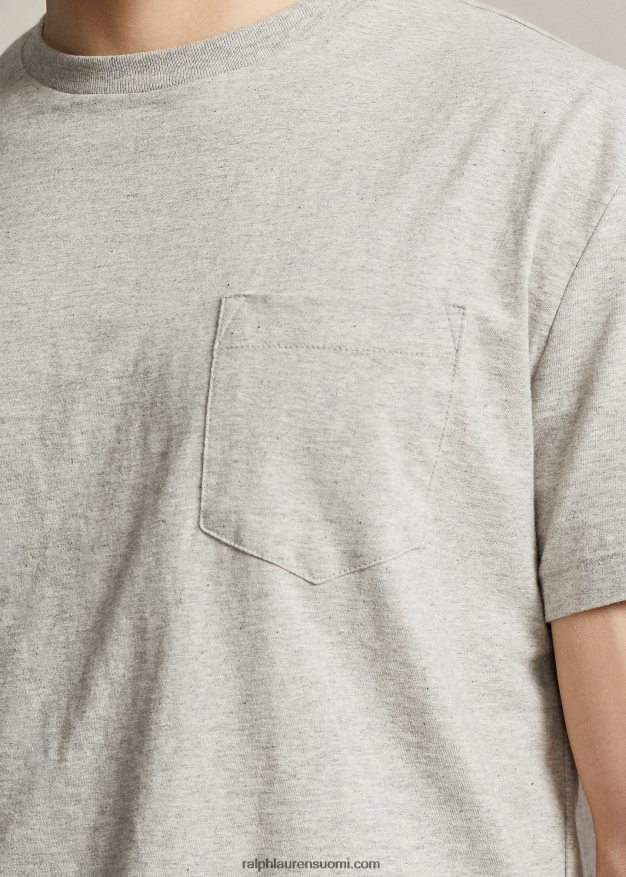 Ralph Lauren miehet klassinen istuva jersey-taskut-paita 0Z24ZR943 parvi kanerva