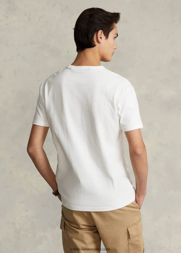 Ralph Lauren miehet klassinen istuvuus polo sport jersey t-paita 0Z24ZR544 valkoinen