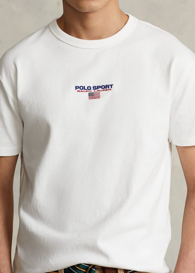 Ralph Lauren miehet klassinen istuvuus polo sport jersey t-paita 0Z24ZR544 valkoinen