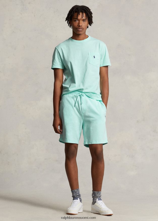 Ralph Lauren miehet klassinen istuvuus puuvilla-pellava taskut-paita 0Z24ZR8558 saari aqua