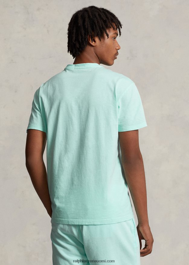 Ralph Lauren miehet klassinen istuvuus puuvilla-pellava taskut-paita 0Z24ZR8558 saari aqua