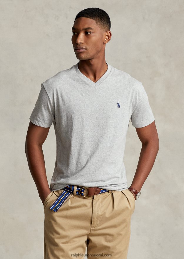 Ralph Lauren miehet klassinen v-kaula-aukkoinen jersey-t-paita 0Z24ZR205 taylor kanerva