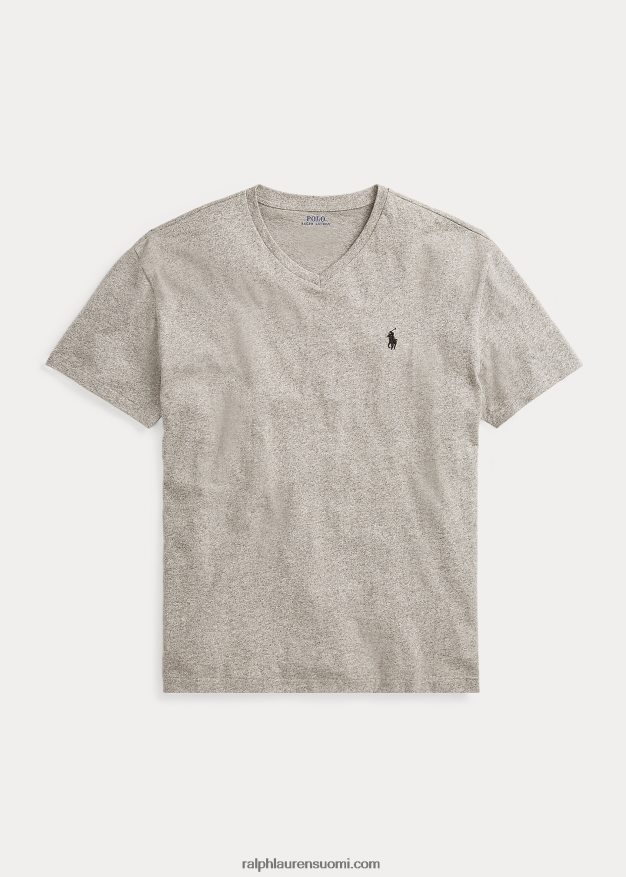 Ralph Lauren miehet klassinen v-kaula-aukkoinen jersey-t-paita 0Z24ZR206 tumma vintage kanerva