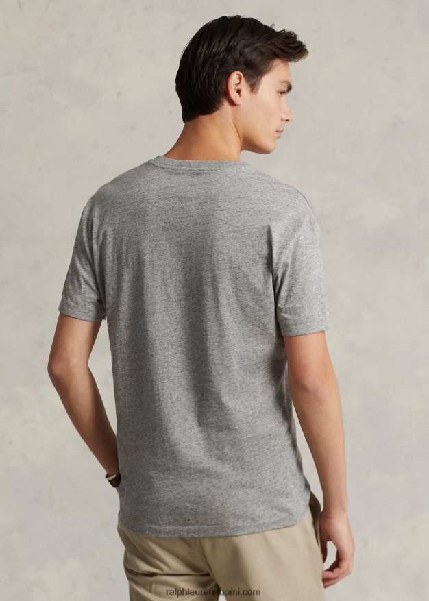 Ralph Lauren miehet klassinen v-kaula-aukkoinen jersey-t-paita 0Z24ZR206 tumma vintage kanerva