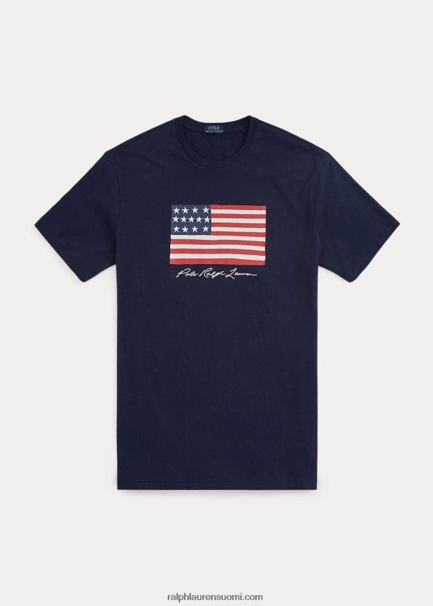 Ralph Lauren miehet lippu jersey t-paita 0Z24ZR1465 risteilylaivasto